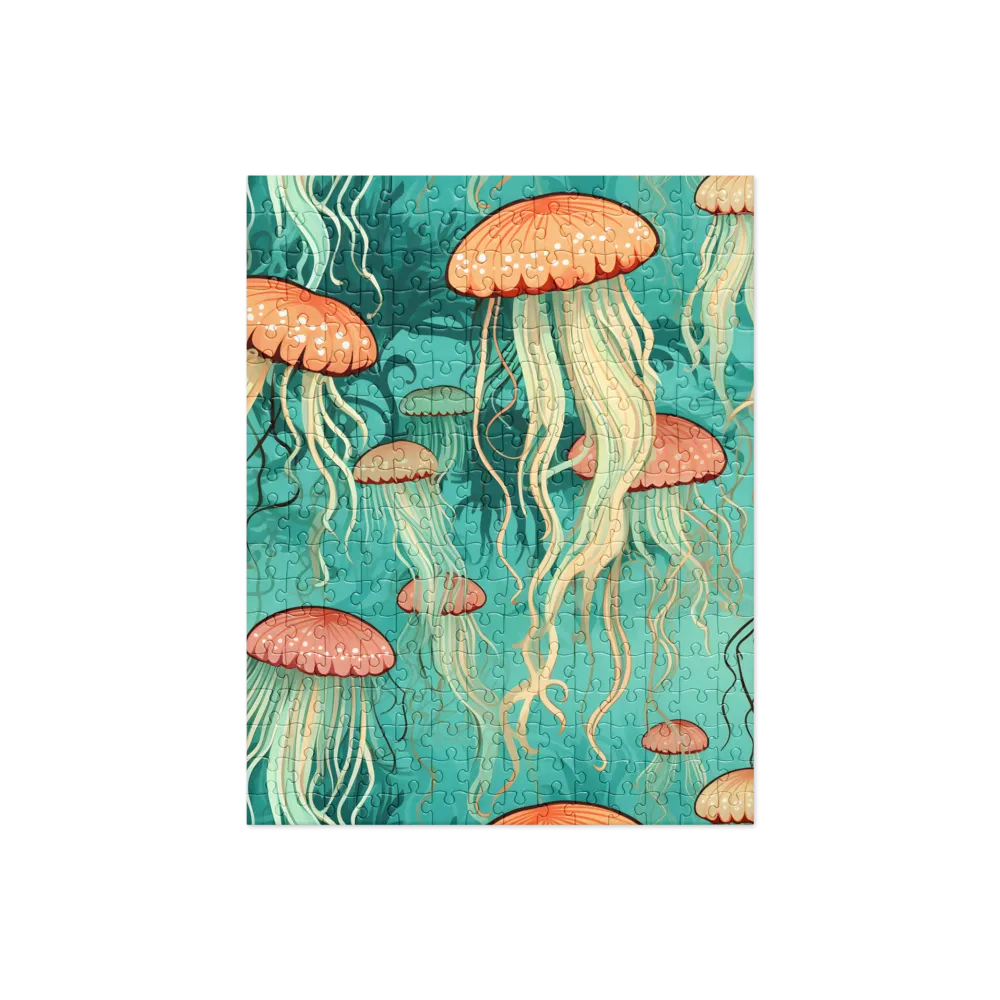 Ethereal Dance of Jellyfish | Jigsaw Puzzle | 252 pieces