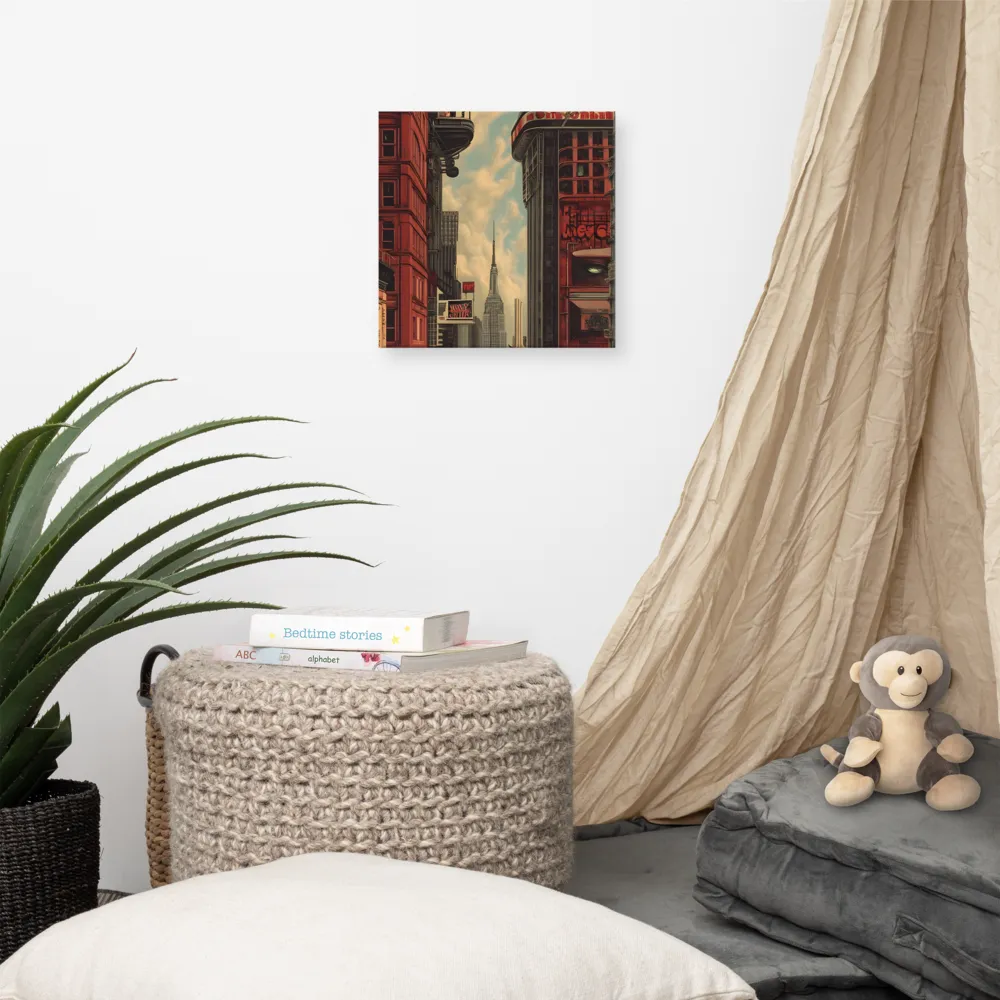 A Glimpse of Tomorrow: Urban Ambition | Canvas | 12″×12″