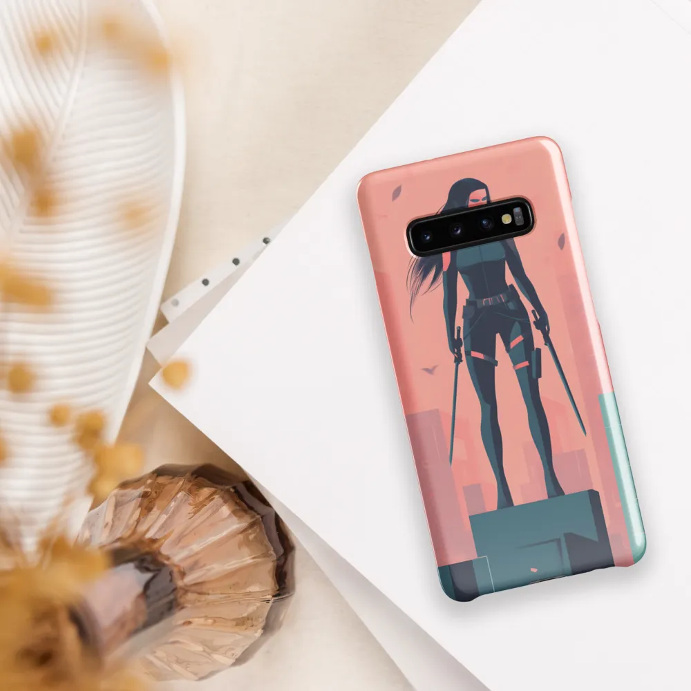 Urban Sentinel: A Warrior's Stand | Phone Case |  S10 Plus | Snap Case | Glossy