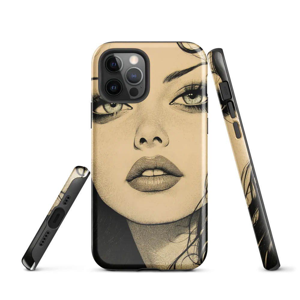 Enigmatic Gaze | Phone Case |  12 Pro | Tough Case | Glossy