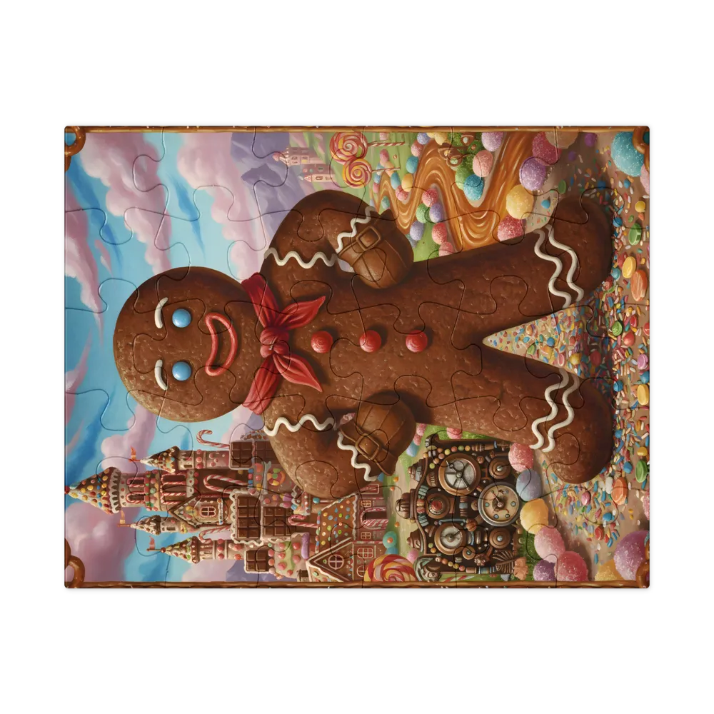 Gingerbread Guardian 
 Jigsaw Puzzle in Tin Box