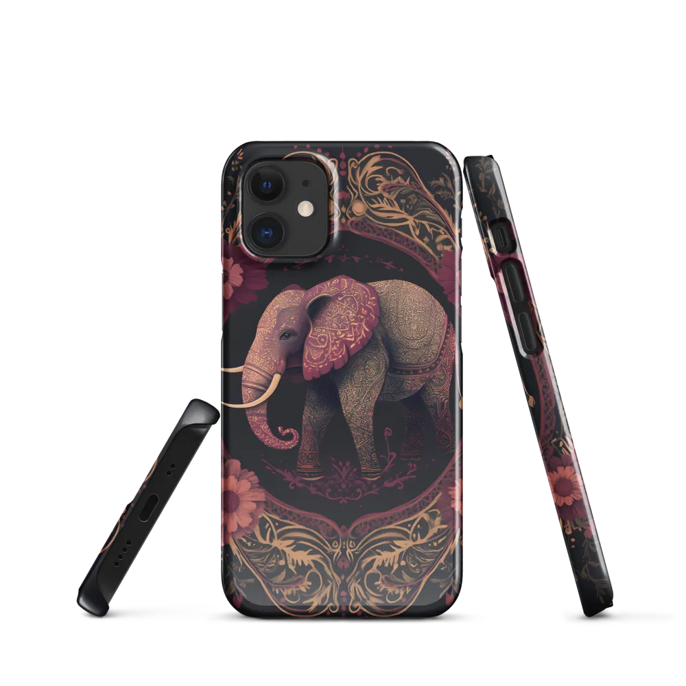 Regal Reverie: The Ornate Elephant | Phone Case |  12 Mini | Snap Case | Glossy