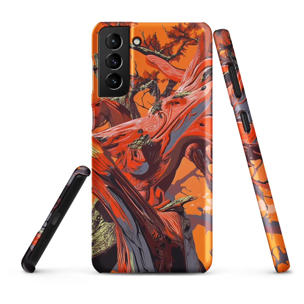 Life in Motion: An Abstract Tree | Phone Case |  S21 Plus | Snap Case | Matte