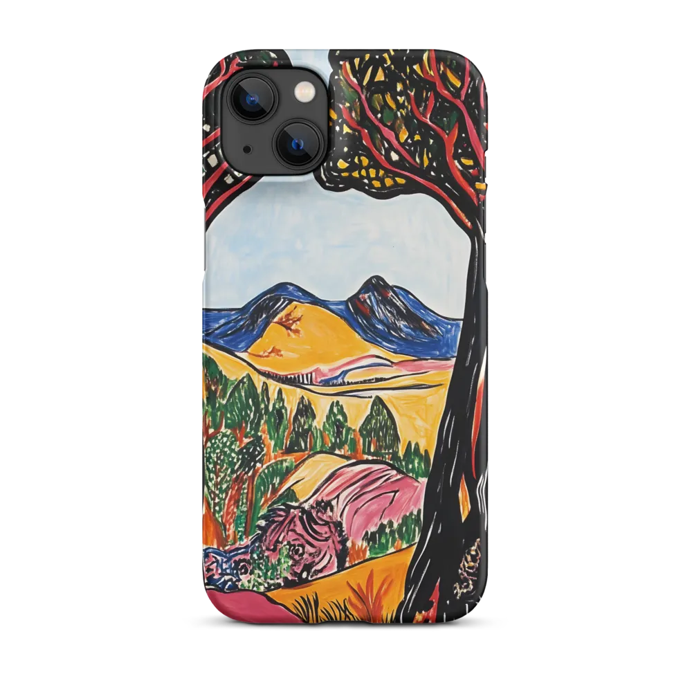 Vibrant Nature's Embrace | Phone Case |  14 Plus | Snap Case | Matte