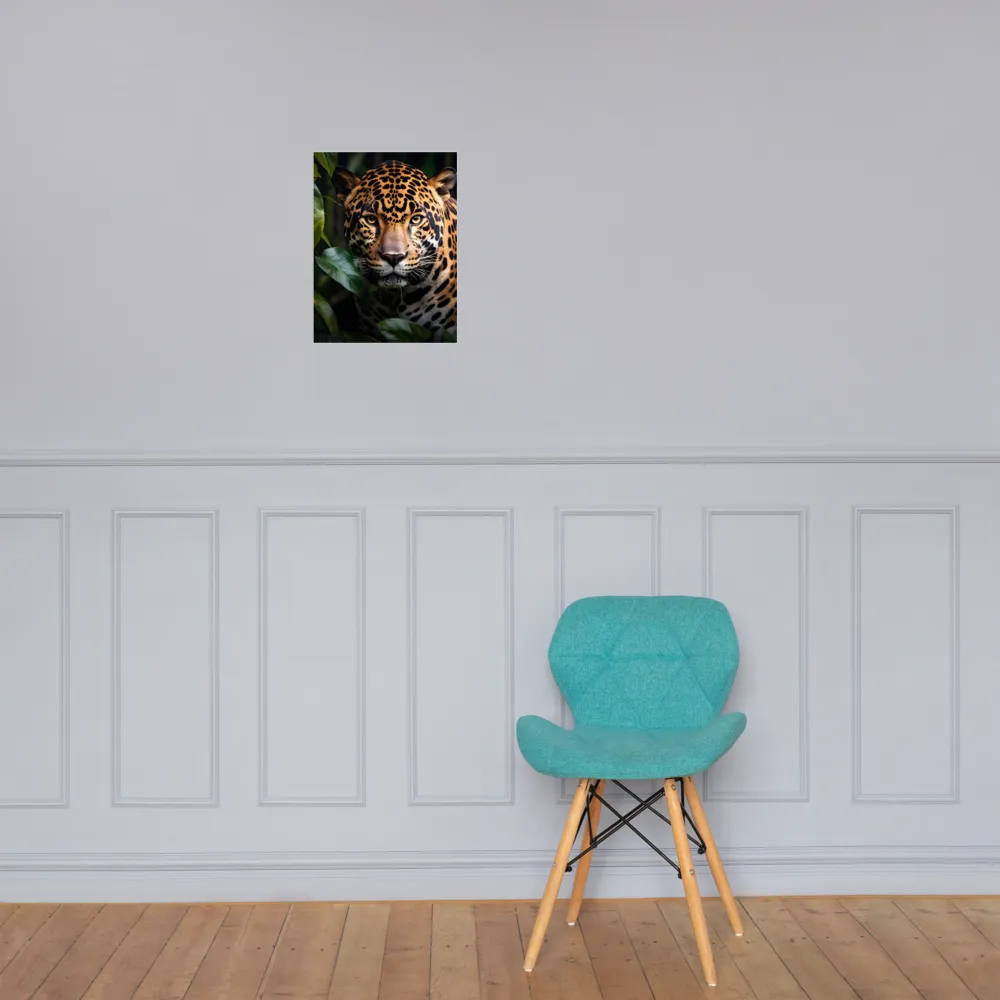 The Intensity of Nature: A Jaguar’s Gaze | Poster | 12″×16″