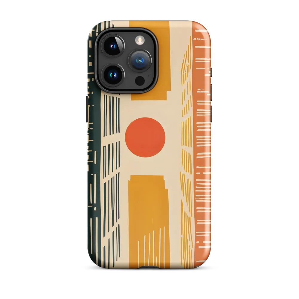 Urban Harmony: A Geometric Sunrise