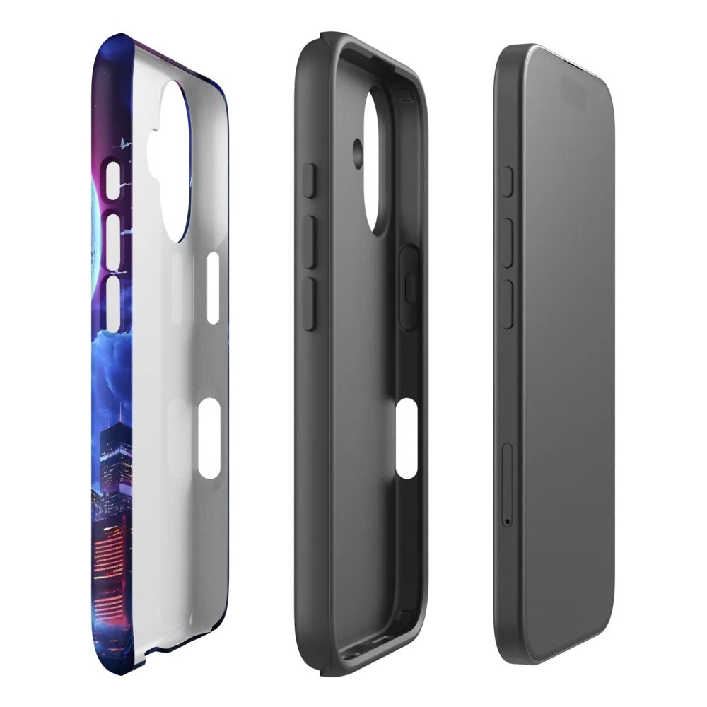 Celestial Dreams: A Futuristic Cityscape | Phone Case