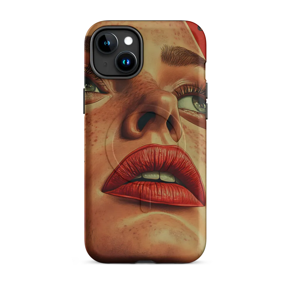 Red Intensity: A Portrait of Elegance