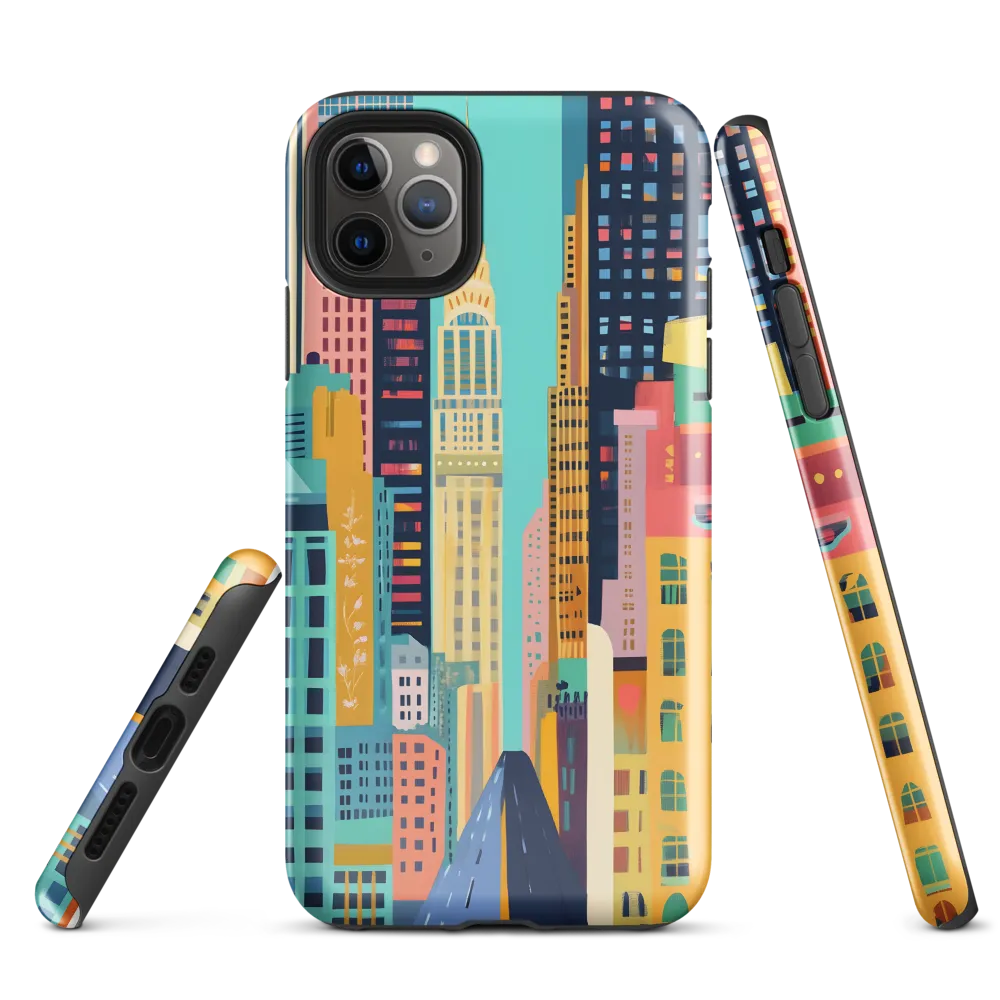 Vibrant Cityscape: A Modern Urban Journey | Phone Case |  11 Pro Max | Tough Case | Glossy