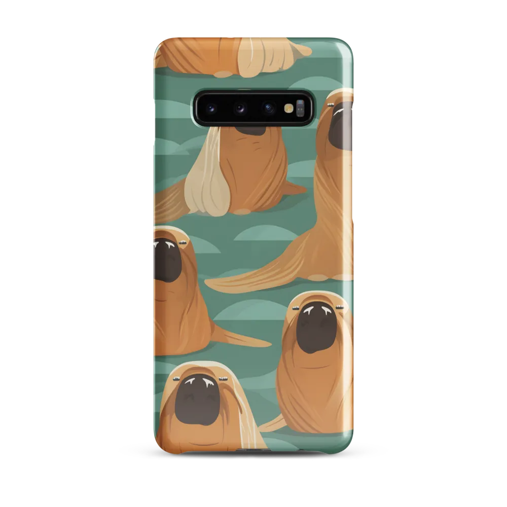 Whimsical Walrus Wonderland | Phone Case |  S10 Plus | Snap Case | Glossy