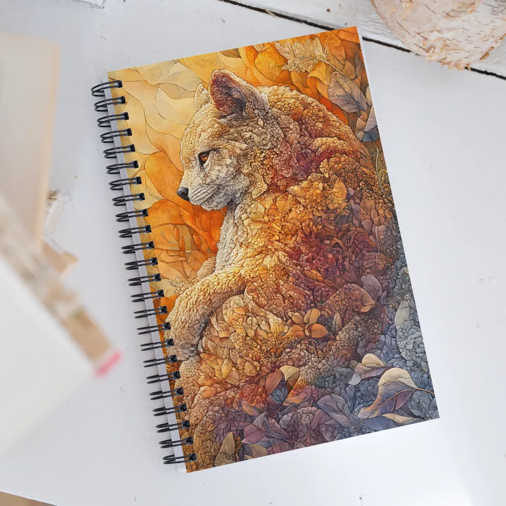 Whispers of the Forest: A Serene Fox | Spiral Notebook