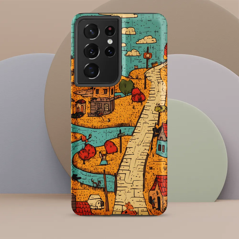 Whimsical Village Landscape
