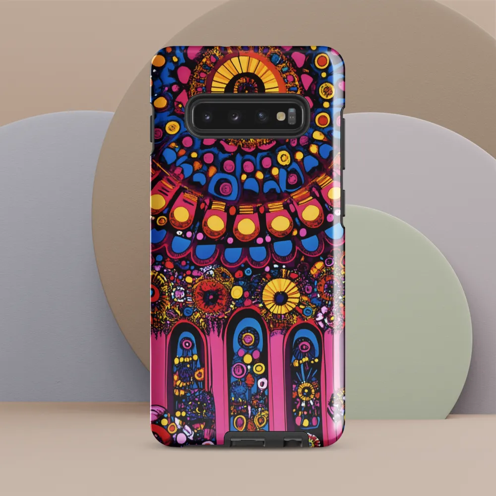 Whimsical Mandala Symphony | Phone Case |  S10 Plus | Tough Case | Glossy