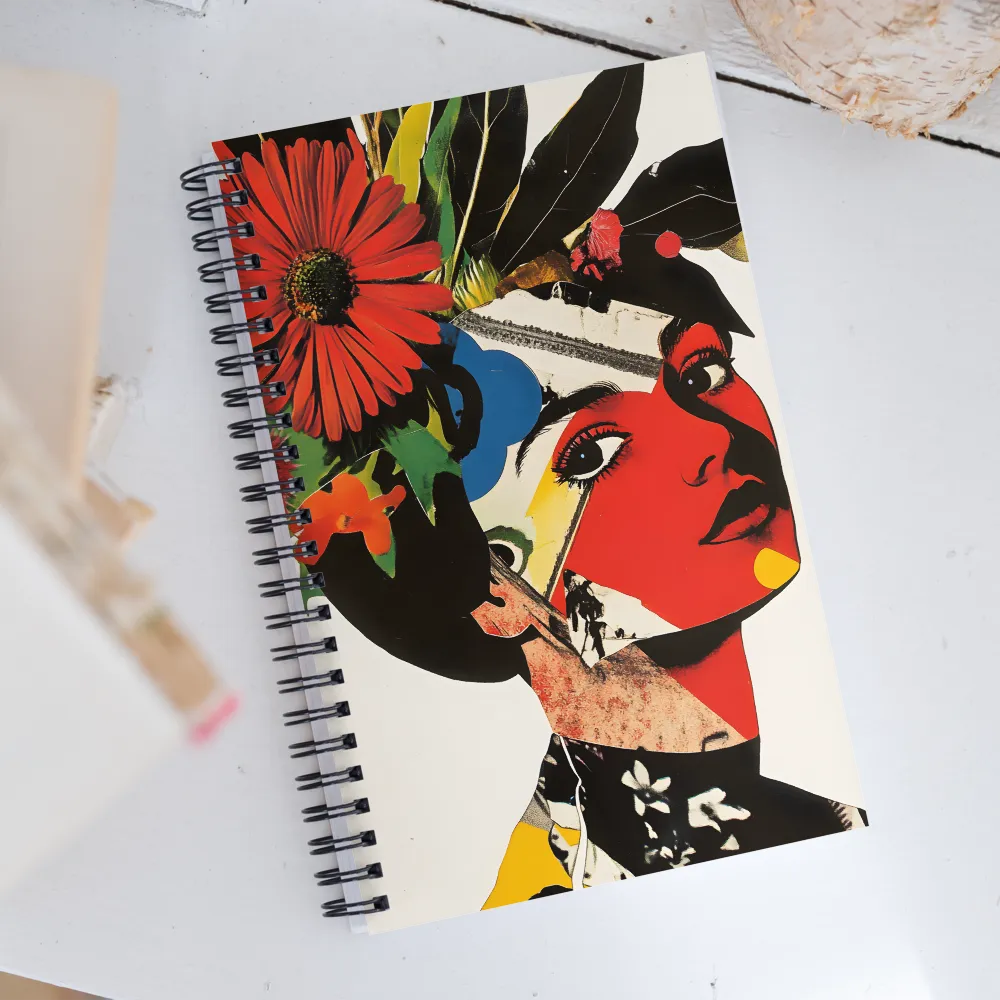 Vibrant Portrait of Femininity | Spiral Notebook