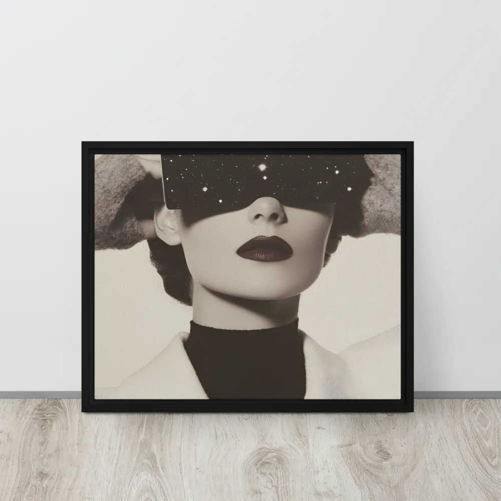 Celestial Elegance | Canvas with Black Frame | 16″×20″