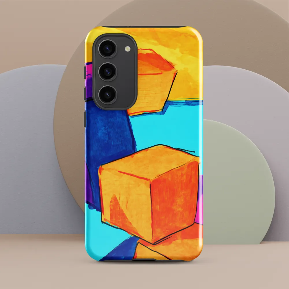 Playful Cubes in Vibrant Harmony