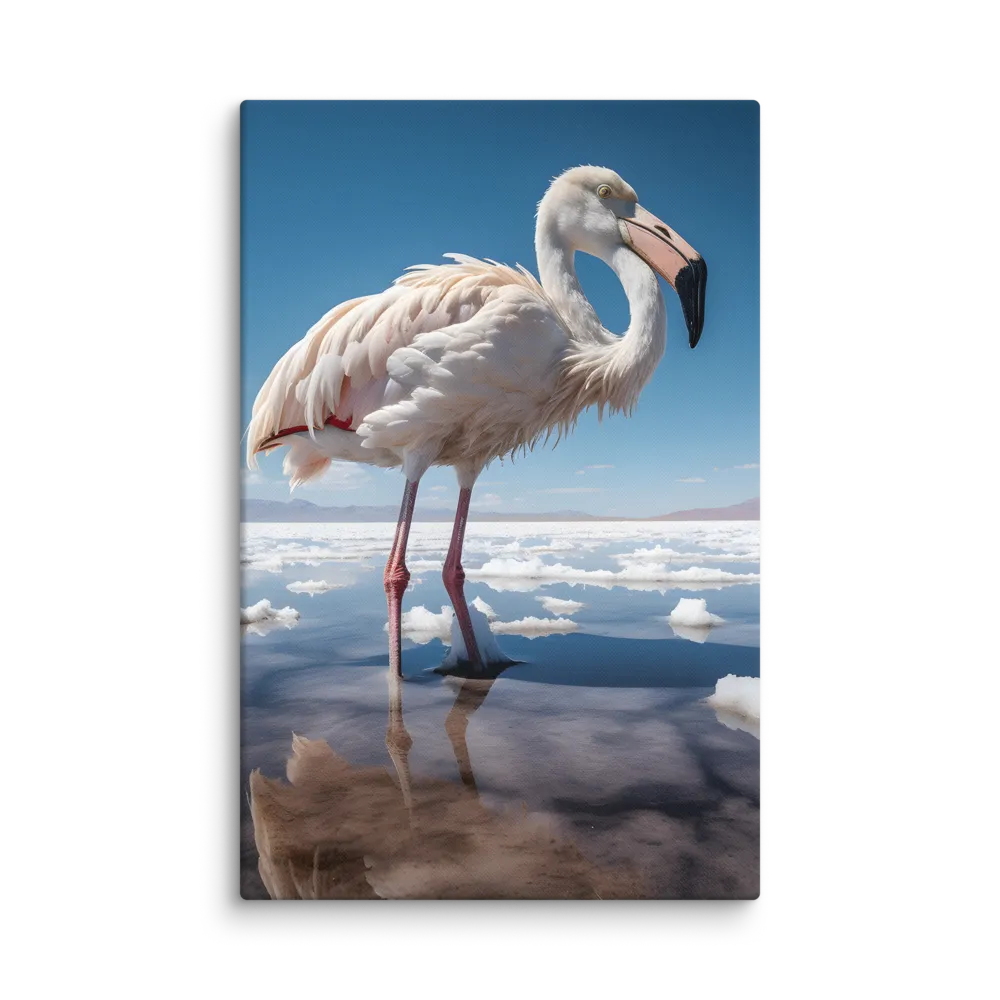 Graceful Solitude of a Flamingo