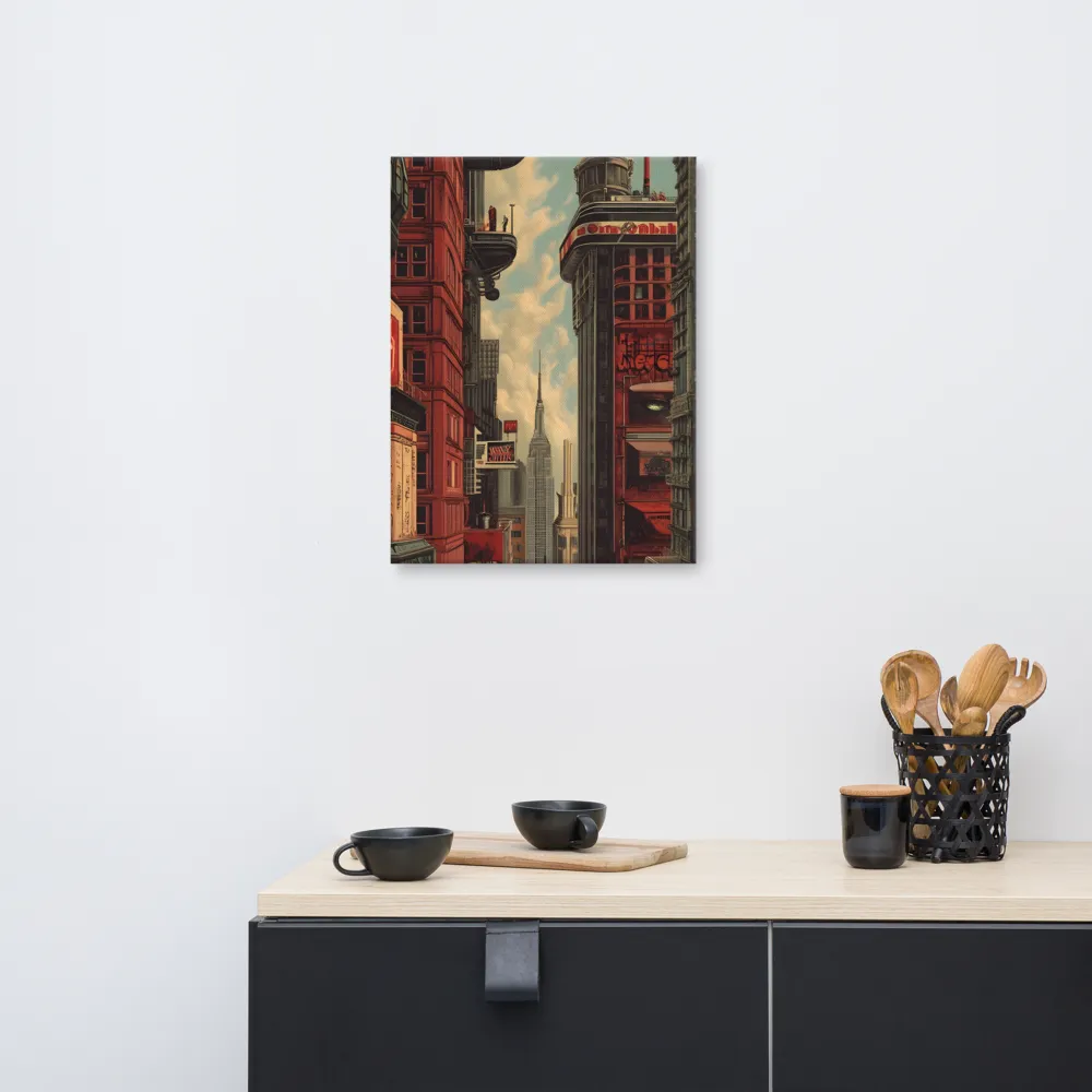 A Glimpse of Tomorrow: Urban Ambition | Canvas | 18″×24″