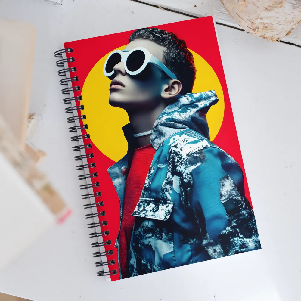 Bold Expressions: A Modern Fashion Portrait | Spiral Notebook