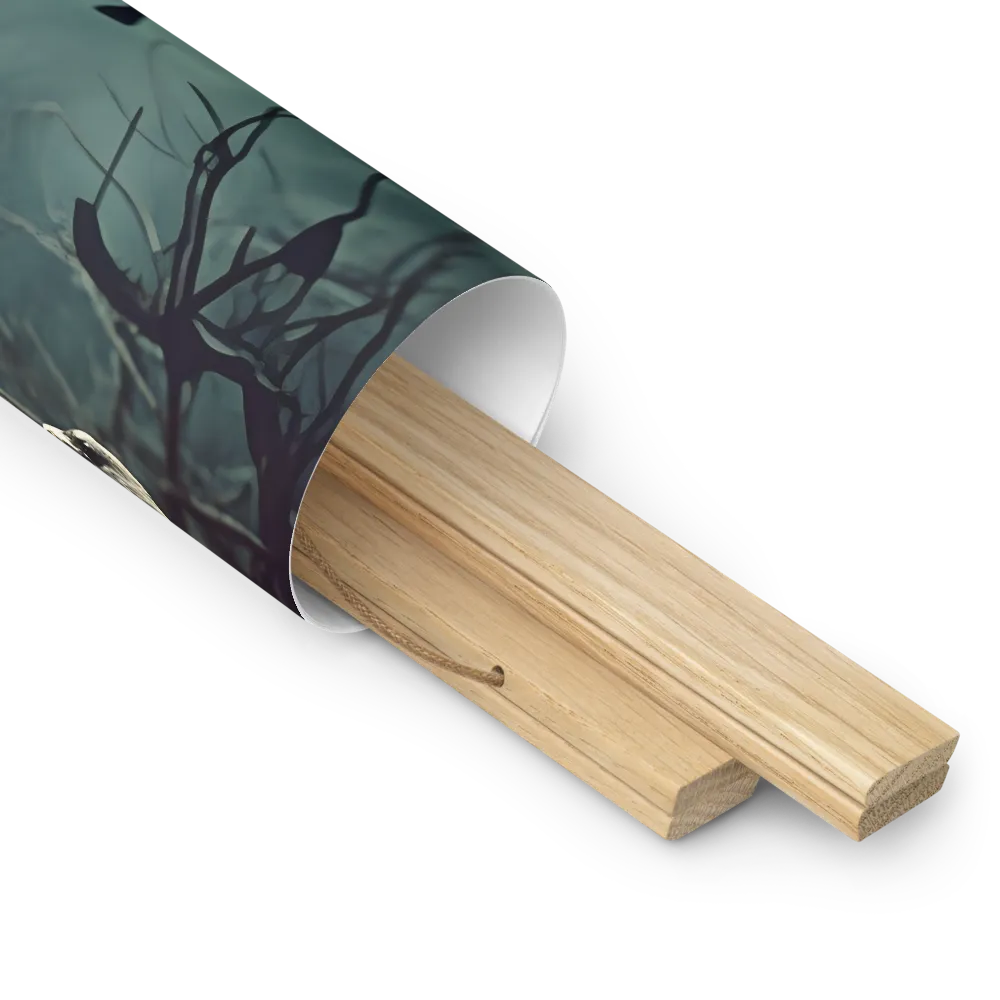 Whispers of the Avian Realm | Poster With Oak Wood Hanger | 18″×18″