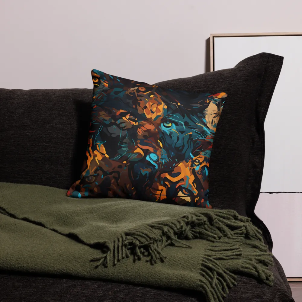 Tropical Enigma: A Wildlife Quartet | Pillow | 18″×18″