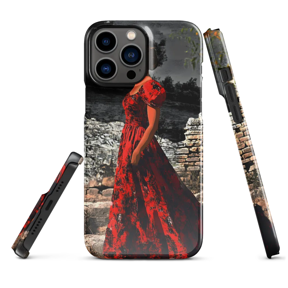 Elegance in Red | Phone Case |  13 Pro Max | Snap Case | Glossy