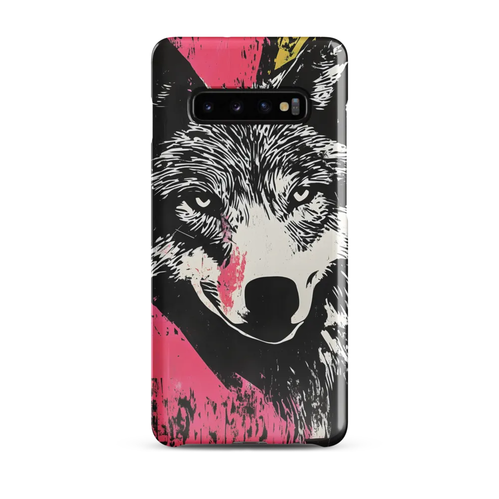 Intense Gaze of the Wolf | Phone Case |  S10 Plus | Snap Case | Glossy