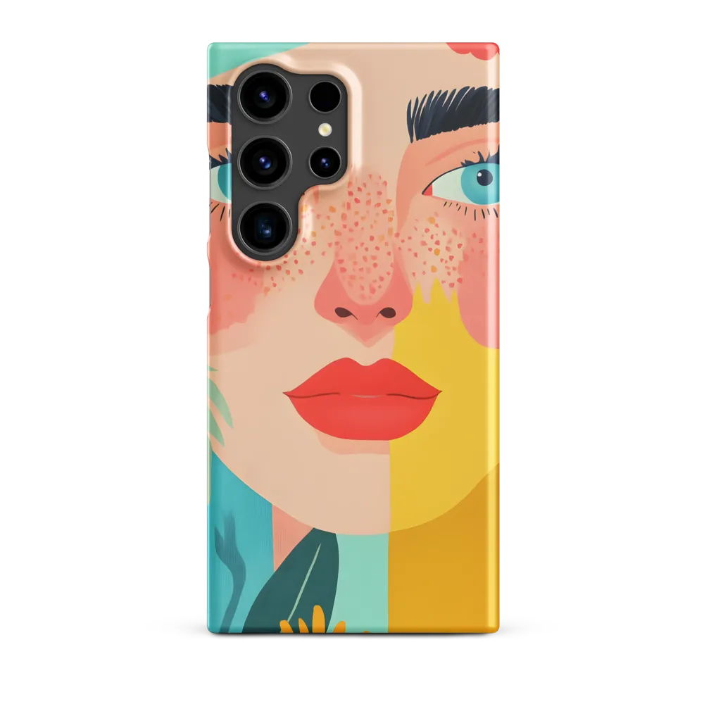 Floral Serenity: A Modern Portrait