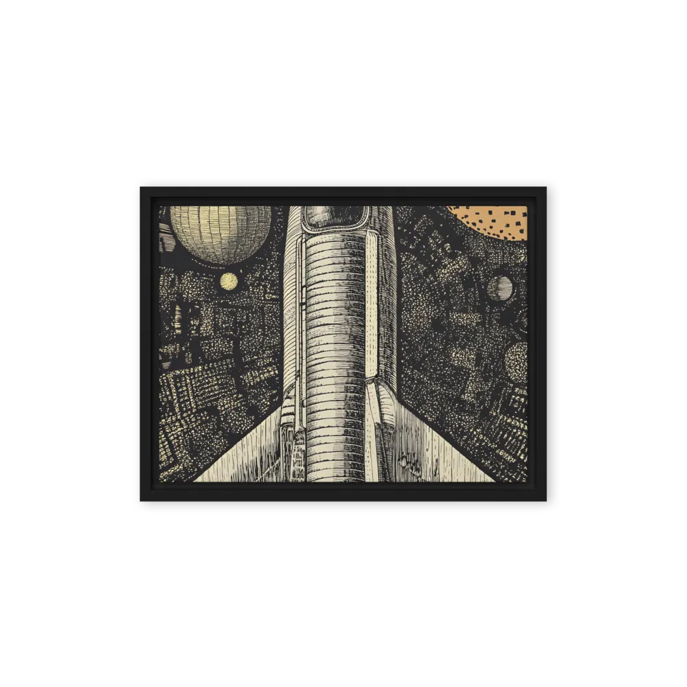 Voyage to the Unknown | Canvas with Black Frame | 12″×16″