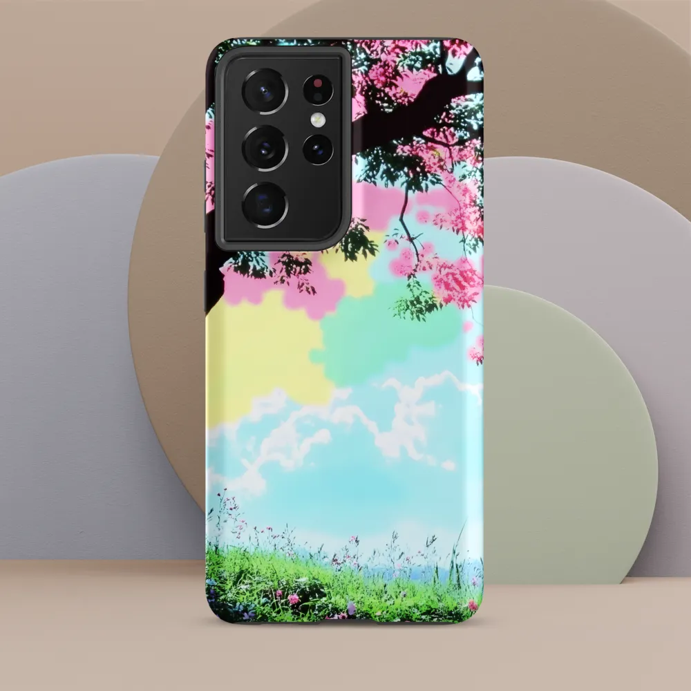 Pastel Dreams: A Surreal Tree Landscape