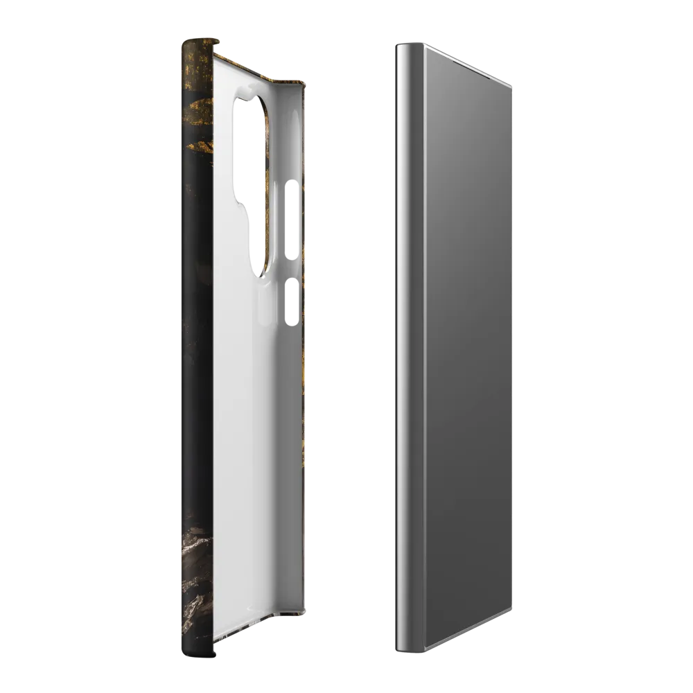 Golden Elegance: A Modern Profile Portrait