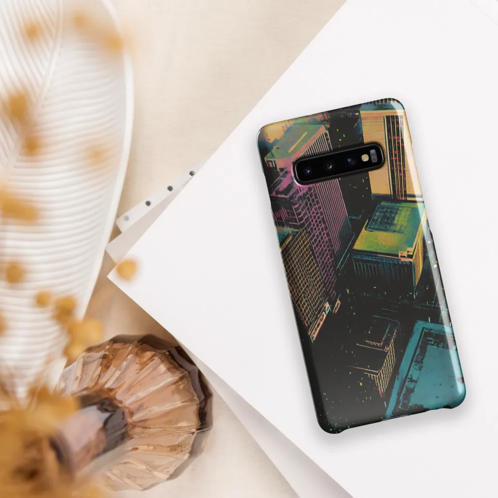 Neon Dreams: A City from Above | Phone Case |  S10 Plus | Snap Case | Glossy