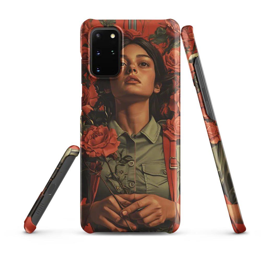 Harmony and Strength: A Portrait Among Roses