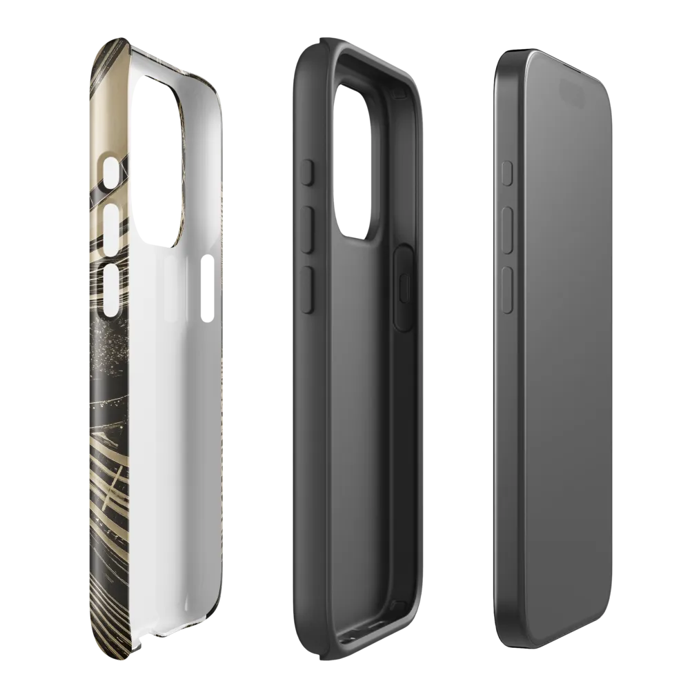 Urban Symphony: Aerial Perspective of City Life | Phone Case |  15 Pro | Tough Case | Glossy