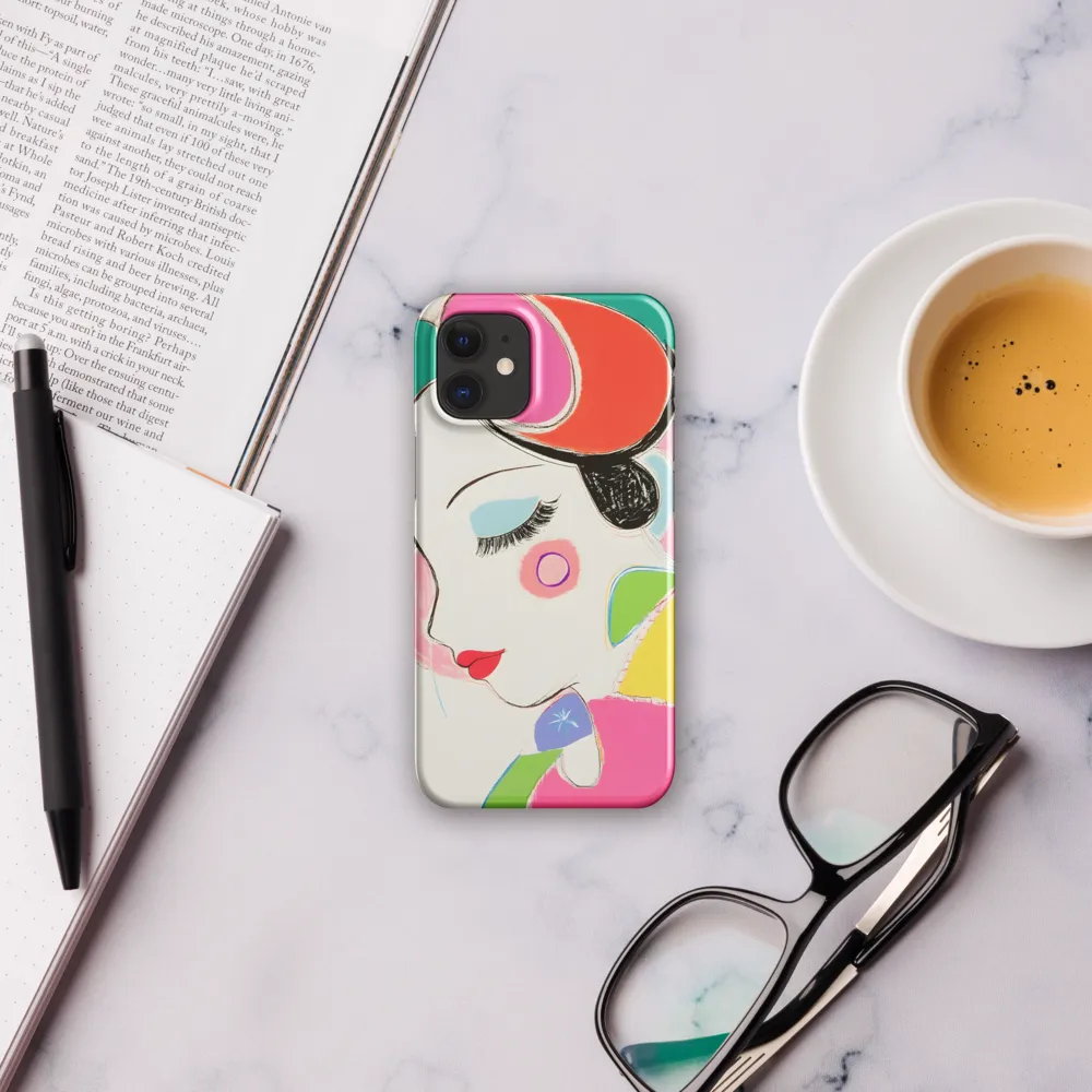 Whimsical Portrait in Colorful Abstraction