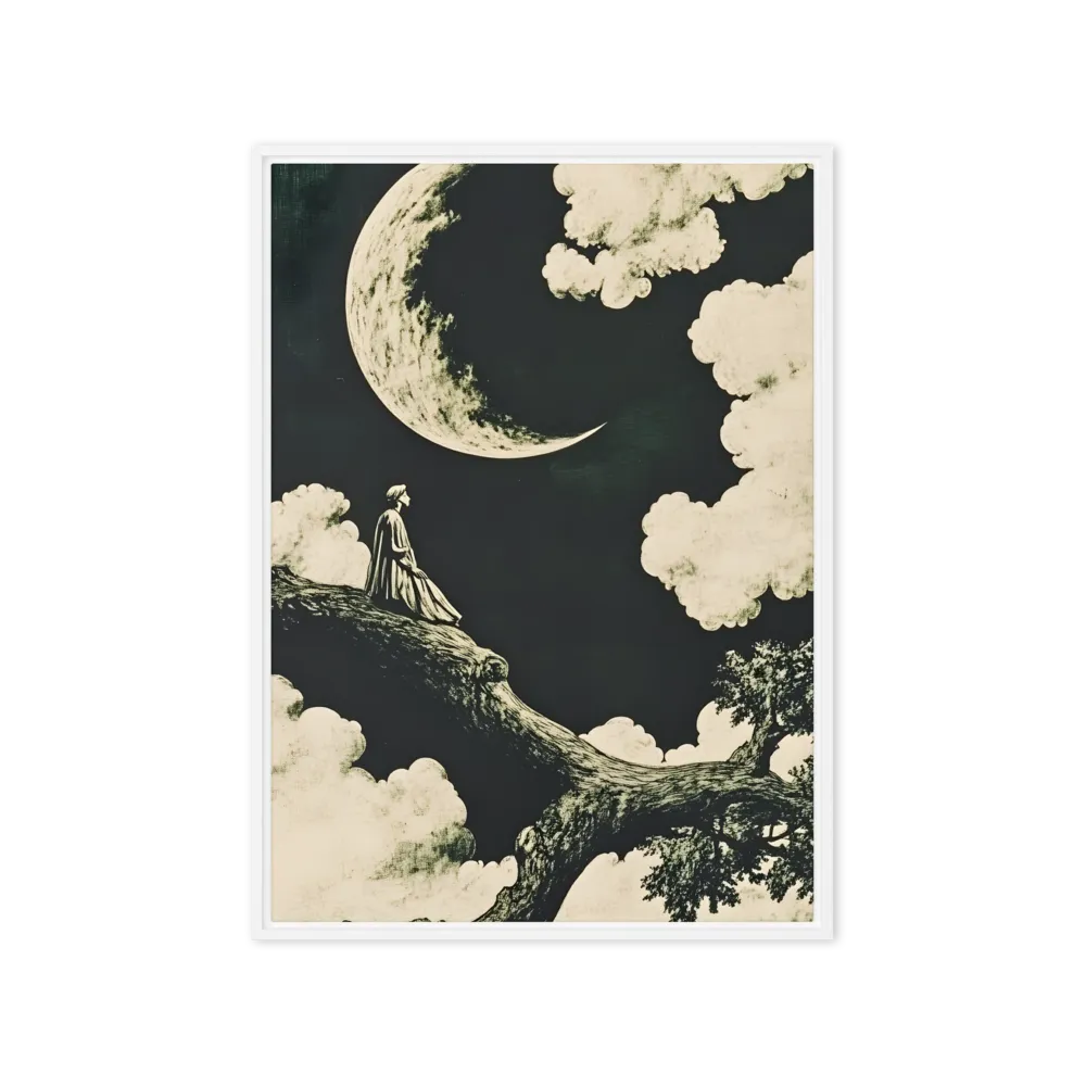 Whispers of the Moon | Canvas with White Frame | 20″×28″