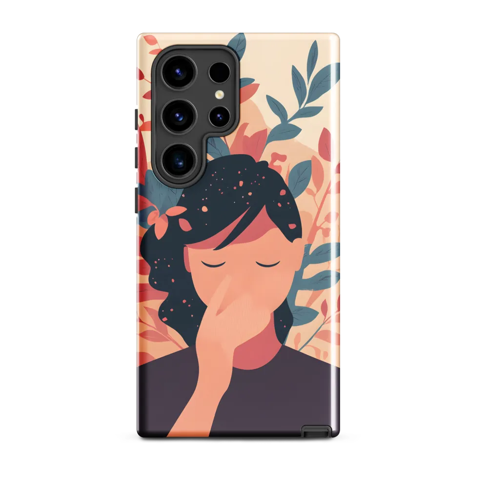 Whispers of Nature: A Serene Contemplation | Phone Case |  S24 Ultra | Tough Case | Glossy