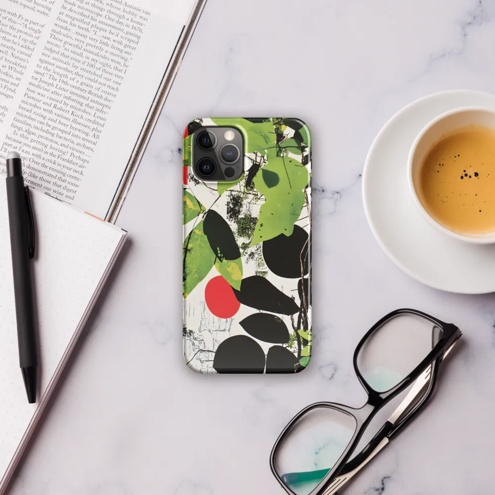 Nature's Geometry: A Contemporary Collage | Phone Case |  12 Pro | Snap Case | Glossy