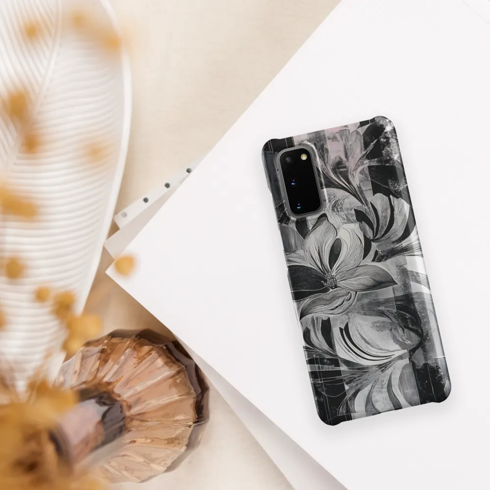 Floral Fusion in Monochrome
