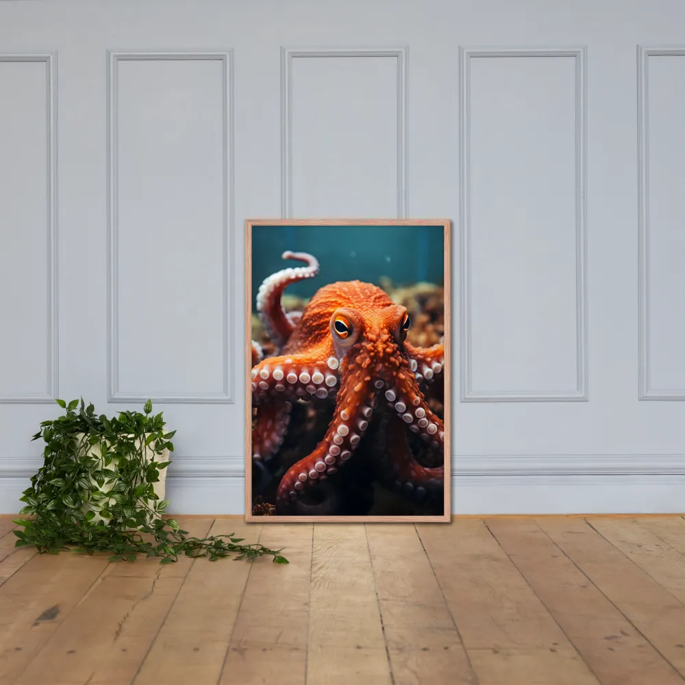 Curious Depths | Poster with Red oak Frame | 24″×36″