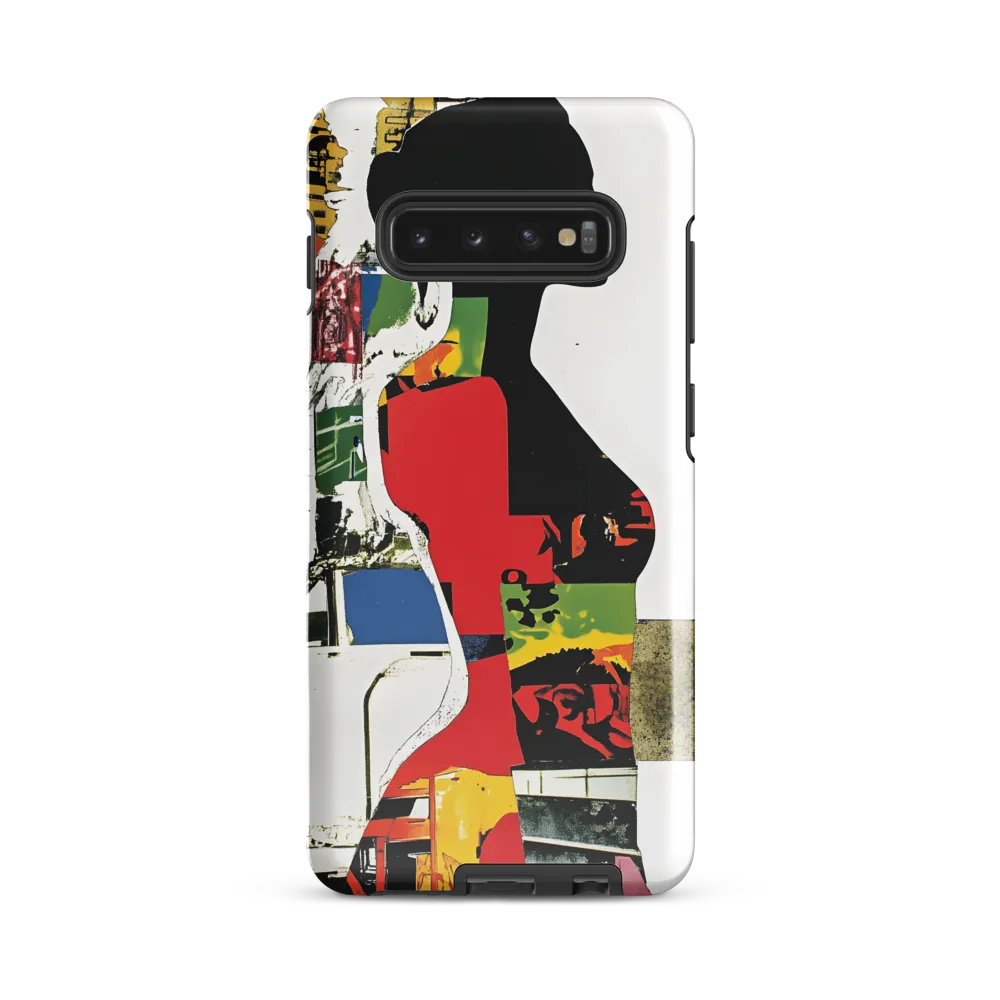 Collage of Colors: A Silhouette's Story | Phone Case |  S10 Plus | Tough Case | Glossy