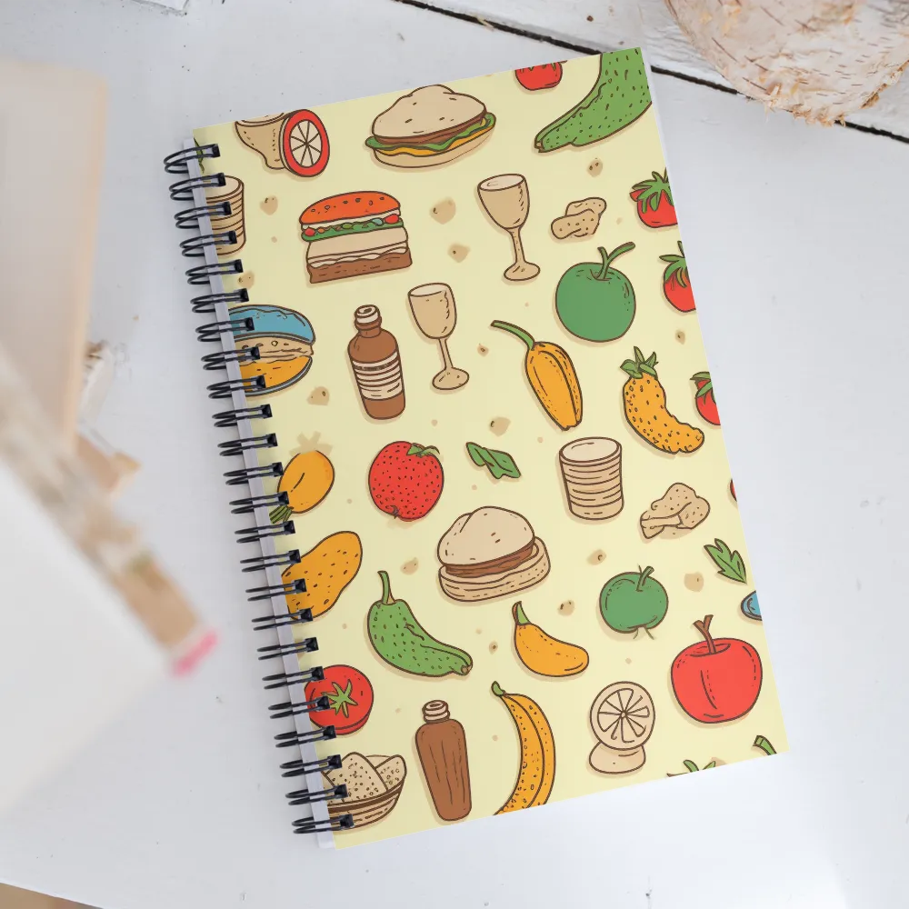 A Whimsical Feast of Colors | Spiral Notebook