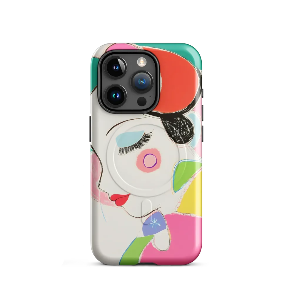 Whimsical Portrait in Colorful Abstraction
