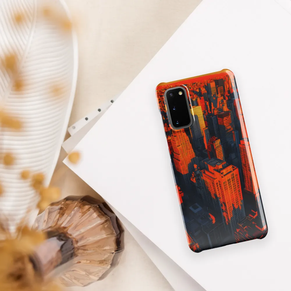 Urban Dawn: A Digital Ode to Skyscrapers | Phone Case |  S20 | Snap Case | Glossy