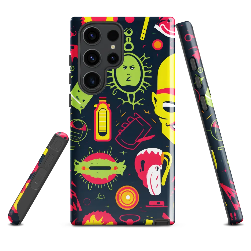 Neon Revelry: A Quirky Exploration of Modern Pop Art