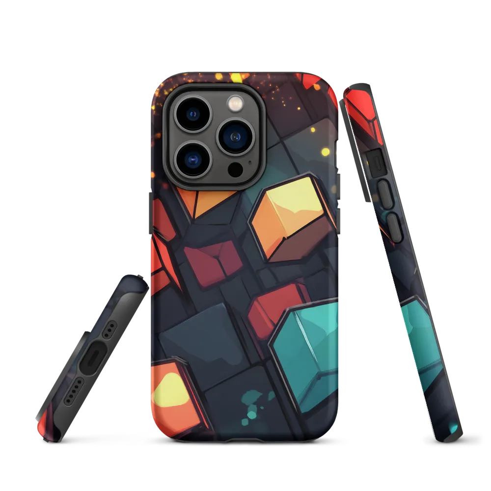 Illuminated Geometry | Phone Case |  14 Pro | Tough Case | Matte