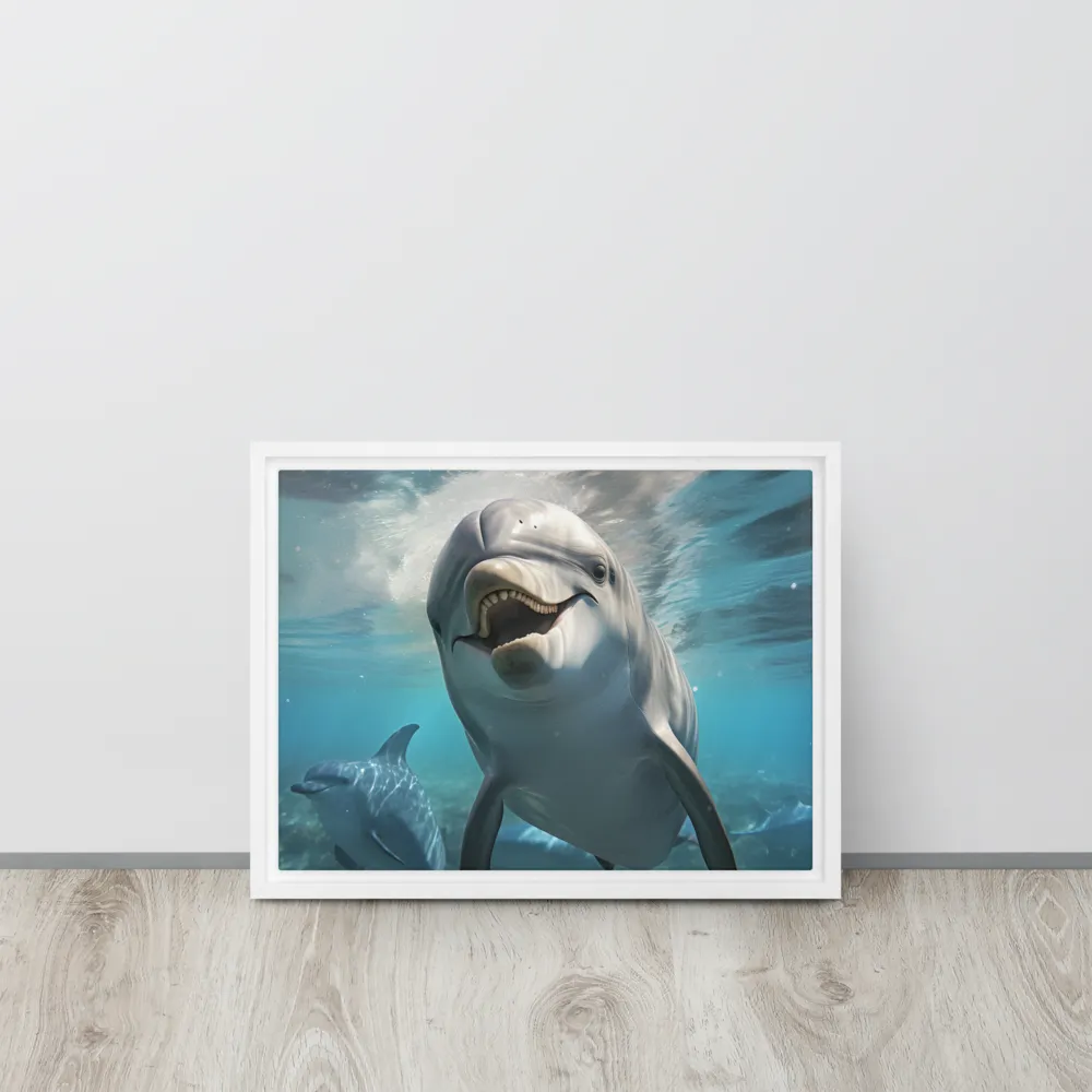 Beneath the Waves: A Dolphin's Dance