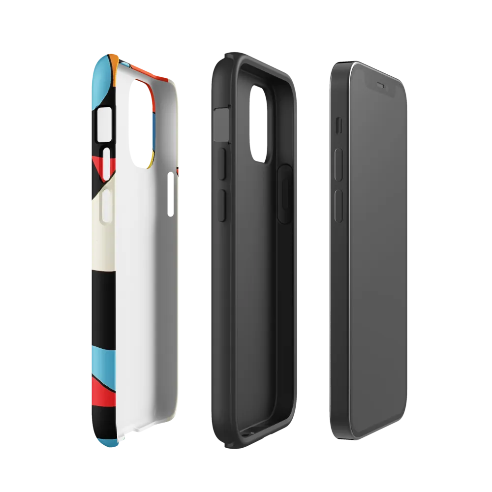 The Play of Shapes | Phone Case |  12 mini | Tough Case | Glossy
