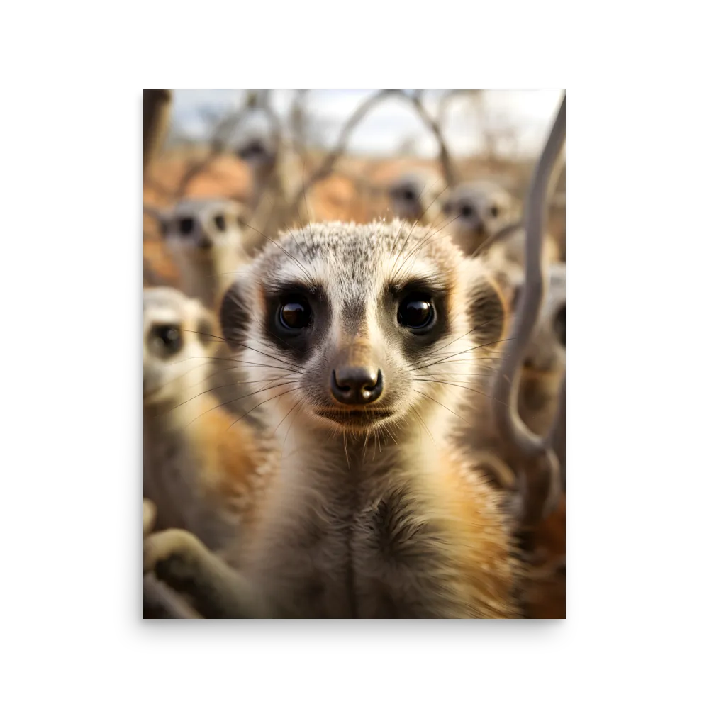 Curious Meerkats in Community | Poster | 16″×20″