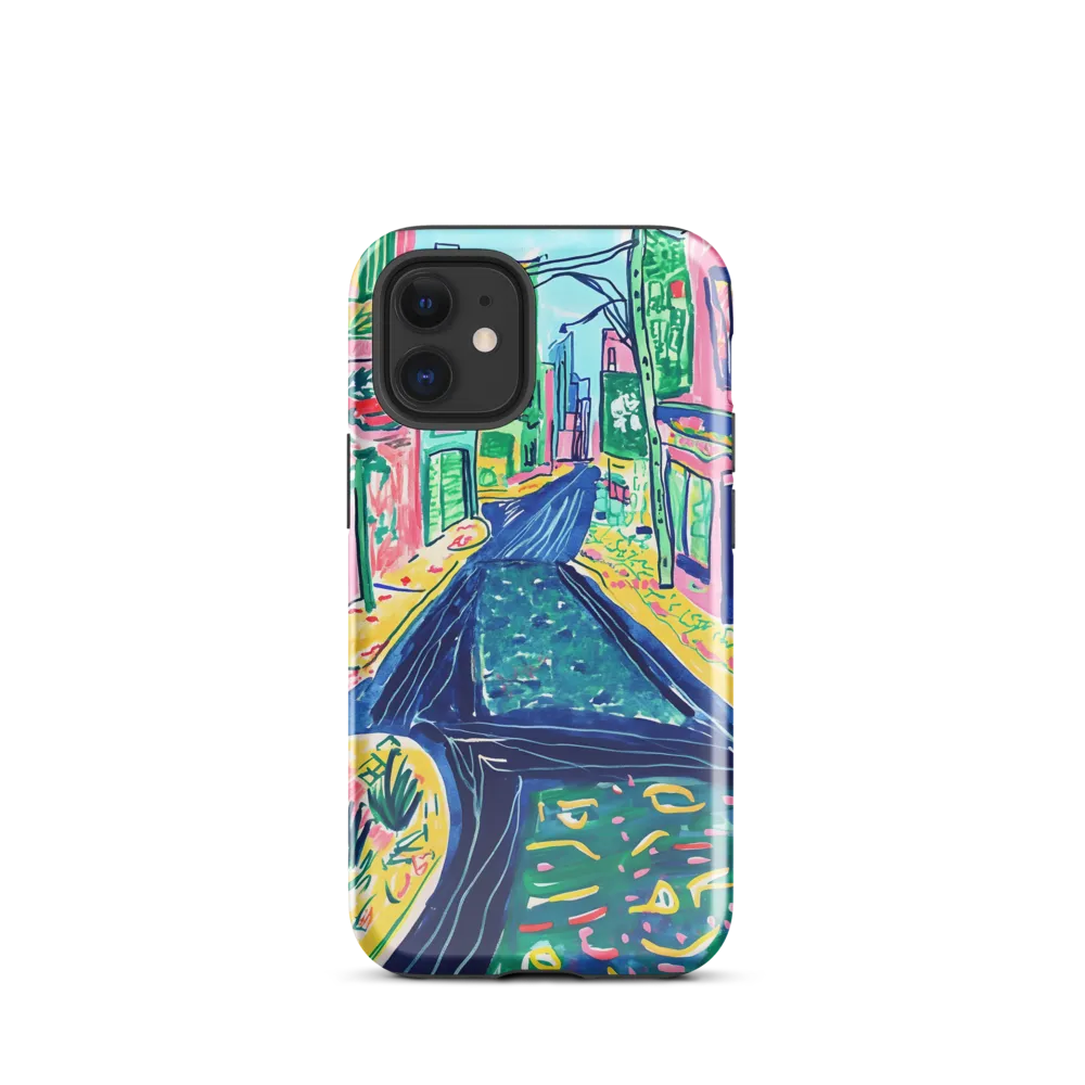 Dreamy Street in Vibrant Hues